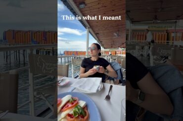 Italian beach club coffee and snack break