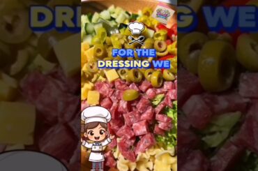 Viral Italian Grinder Pasta Salad  #HomemadeDressing #viral #trending #recipe #cookingshort