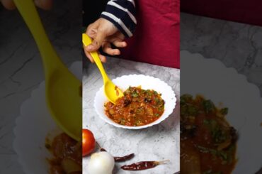 Rate This Delicious Tomato Bharta Out of 10! #cooking #recipe #food #shorts