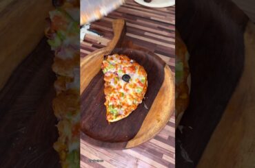 half pizza order on my cloud kitchen #shorts #pizza #pizzarecipe