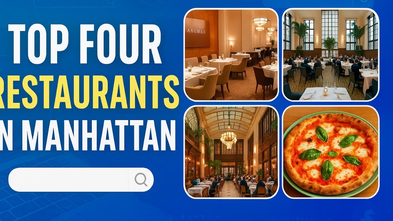 Top Four Restaurants in Manhattan Top Four Restaurants in Manhattan