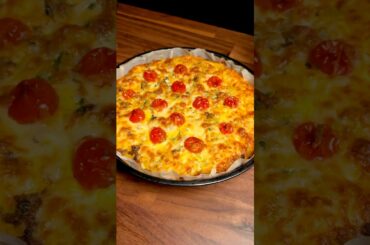 Potato Ground beef Pizza! Quick & Easy #shorts #asmr