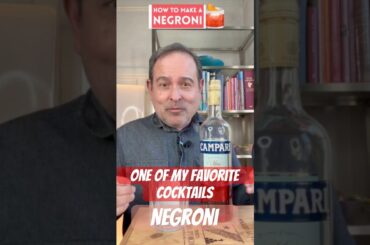 Negroni 101: How to Make the Classic Italian Cocktail #negroni #campari #cocktail #shorts