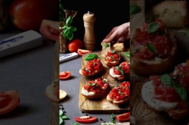 Classic Italian Bruschetta #italianfood #shortsviral #youtubeshorts