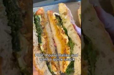 THE BEST snack!! #sandwich #italian #italy #italianfood #foodshorts #shorts #italia #foodvlog