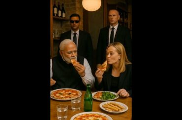 Diplomatic Bites: Modi and Meloni Share Pizza in Italy...#shorts #modi #pizza