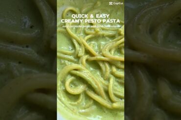 Quick And Easy Creamy Pesto Pasta | #recipe #chambakitchen