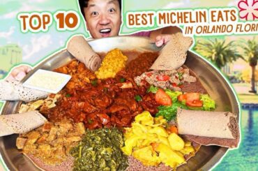 Top 10 BEST Michelin Foods in Orlando Florida | 24 Hours Eating ONLY at Michelin Restaurants
