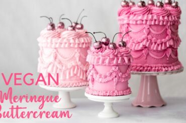 Vegan Meringue Buttercream | Egg-Free & Dairy-Free Italian Meringue Recipe!