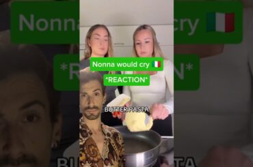 Butter pasta che? Nonna would pass out if she saw this #italianrecipes #italiancuisine #italianpasta