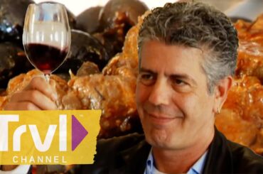 Delicious Wild Boar at an Italian Truck Stop | Anthony Bourdain: No Reservations | Travel Channel