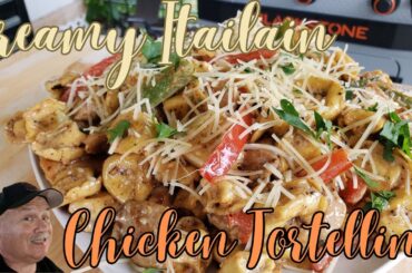 Creamy Italian Chicken Tortellini on the Blackstone Griddle | Easy Meal Prep
