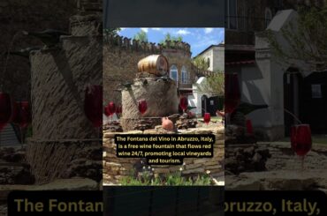 Italy's 24/7 Free Wine Fountain