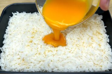 Do you have rice and eggs at home? Make this simple but incredibly delicious recipe! # 321