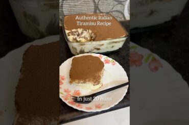 Authentic Italian Tiramisu Recipe #tiramisu #tiramisurecipe #italianfood #viraldessert #trending