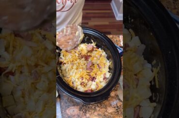 Crockpot Hashbrown Dinner! #recipe #cooking