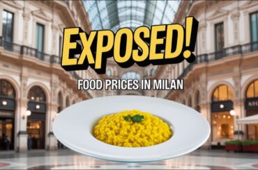 What's The REAL Cost of Food in Milan Italy | Silent Travel Vlog
