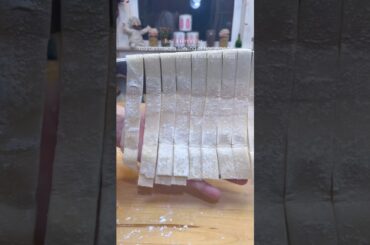 Two Ingredient Homemade Gluten Free Pappardelle #pasta #shorts