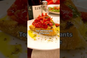 5 Hidden-Gem Restaurants in Florence - Florence Most delicious Food  #italytravel #italy #italyfood