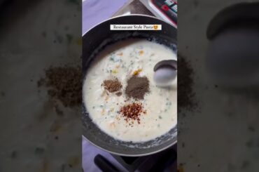 White sauce pasta #shorts #shortvideo #youtubeshorts #ytshorts #youtube #food #viral #recipe