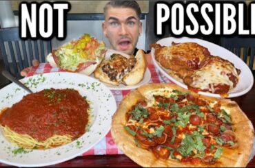 THE BIGGEST ITALIAN FOOD CHALLENGE I HAVE EVER TRIED (Undefeated)! Joel Hansen