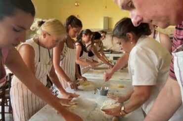 Italian farm tour with wine tasting and making pasta