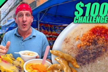 $100 Filipino Street Food Challenge in Manila!! Is It Possible?