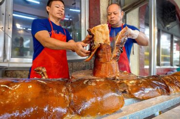 24 HOURS Eating Lechon in Manila! EXTREME Filipino Street Food in La Loma, Philippines