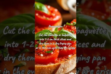 Classic Italian bruschetta #pizza #howtomakewhitesaucepasta #tomato #food #italianfood #recipe