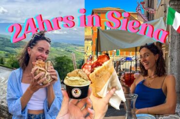 A Day in Siena Italy | Tuscany Italy Travel Vlog 2024 | THE BEST Italian gelato & sandwiches