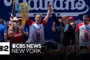 Joey Chestnut makes a triumphant return to Nathan's Famous Hot Dog Eating Contest
