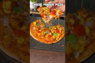Cheese paneer veggie pizza recipe #shorts #recipe #pizza #paneer #viral #trending #shortsfeed #food