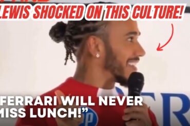Lewis Hamilton SHOCKED on Italian Food Culture within Ferrari crew