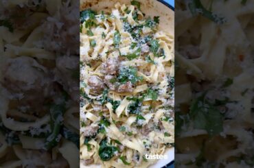 20-minute creamy Italian sausage pasta