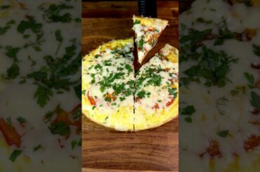 Tortilla Pizza! Easy Breakfast #shorts #asmr