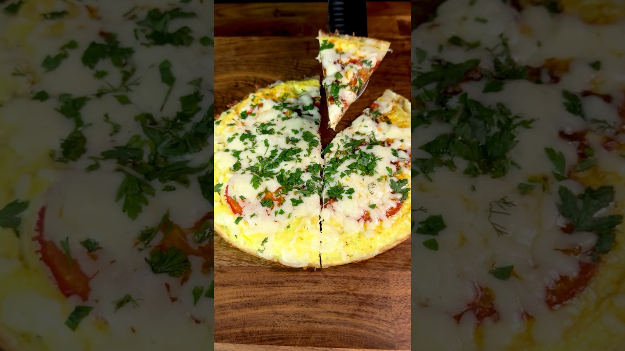 Tortilla Pizza! Easy Breakfast #shorts #asmr Tortilla Pizza! Easy Breakfast #shorts #asmr