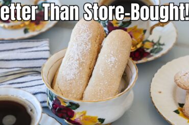 Homemade Ladyfingers Recipe | How to Make  Italian Savoiardi