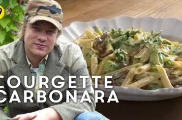 How To Cook A Classic Pasta Dish! Courgette Carbonara Recipe By Jamie Oliver