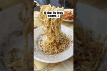 10 must try spots in Rome! #foodie #romeitaly #italianfood #romefood