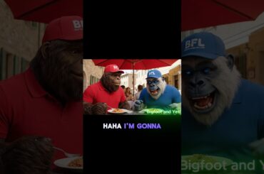 Bigfoot and Yeti In Italy #fyp #bigfoot #yeti #shorts