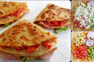 #shorts Pizza Roti Wrap Trending Wrap Breakfast Recipe Roti Recipe Leftover Roti Recipe Easy & quick