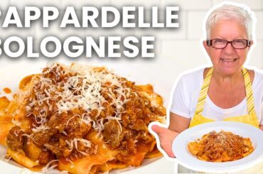 Pappardelle Bolognese Recipe | Authentic Italian Bolognese Sauce from Scratch