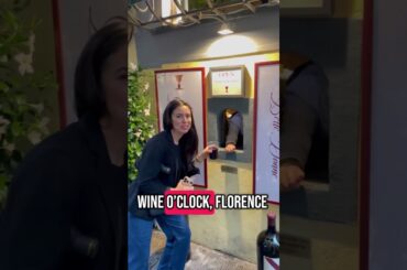 Wine window in Florence is so fun! #florence #italy #wine #travel