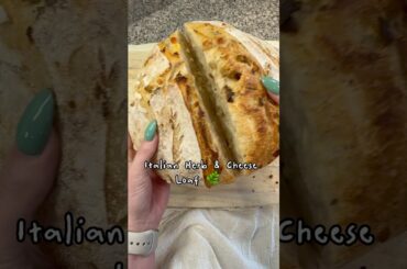 Italian Herb & Cheese Sourdough Loaf! My son came up with this combo! So delicious!