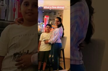 What a dine dining #zerodistance #awesome #familytime #dinner  #finedining #italian #love #fun #food