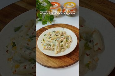 White sauce pasta recipe #shorts #pasta #trending