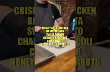 What I made as a personal chef in Beverly Hills. Crispy skin chicken. Basil piccata