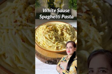 Trending White Sause Spaghetti Pasta Recipe #recipe #shorts