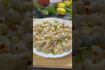 Restaurant Style White Sauce Pasta #cooking #food #whitesaucepasta #pastarecipe #pasta