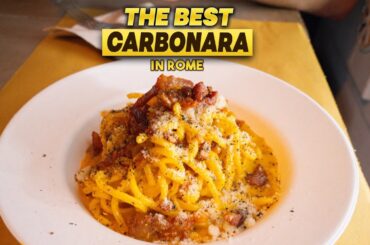 The Best CARBONARA in ROME is Made with 2 Special Ingredients